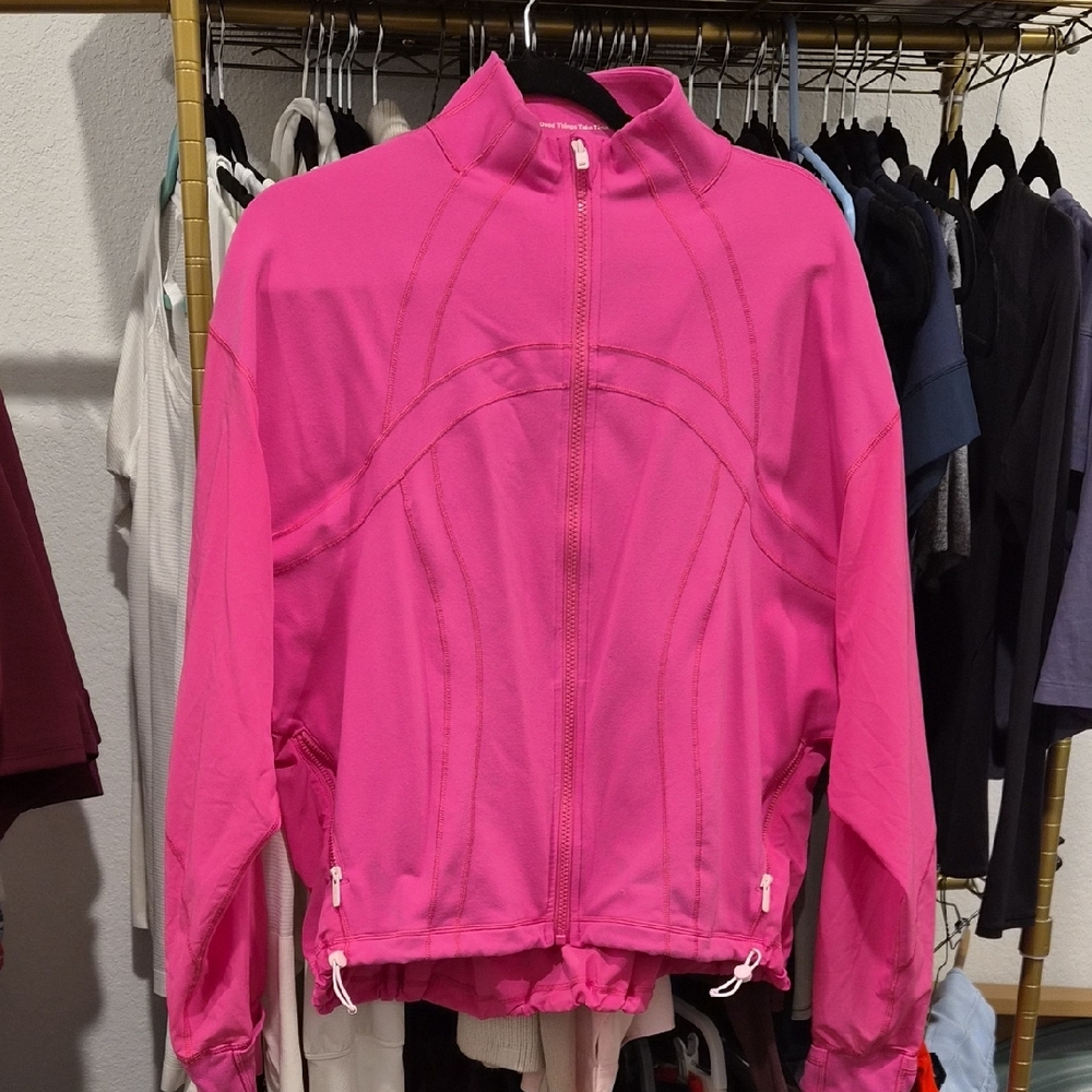 Lululemon Athletica VibrantSonic Pink Relaxed Define Jacket